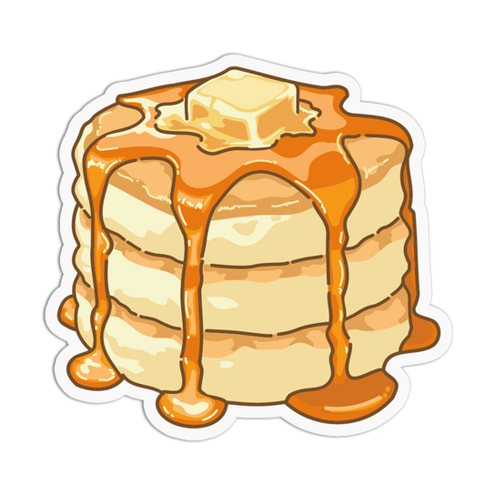 Fluffy Pancake Breakfast Food Sticker