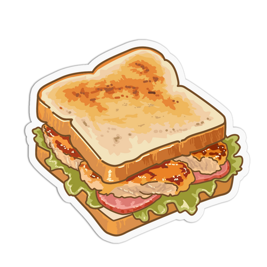 Chicken Sandwich Breakfast Food Sticker