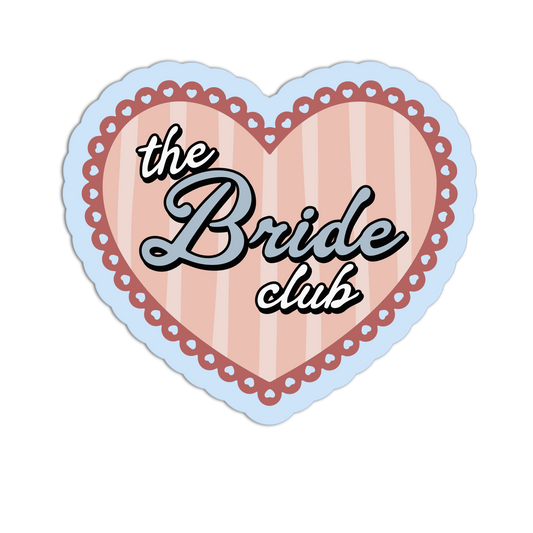 The Bride Club Bridal Wedding Sticker