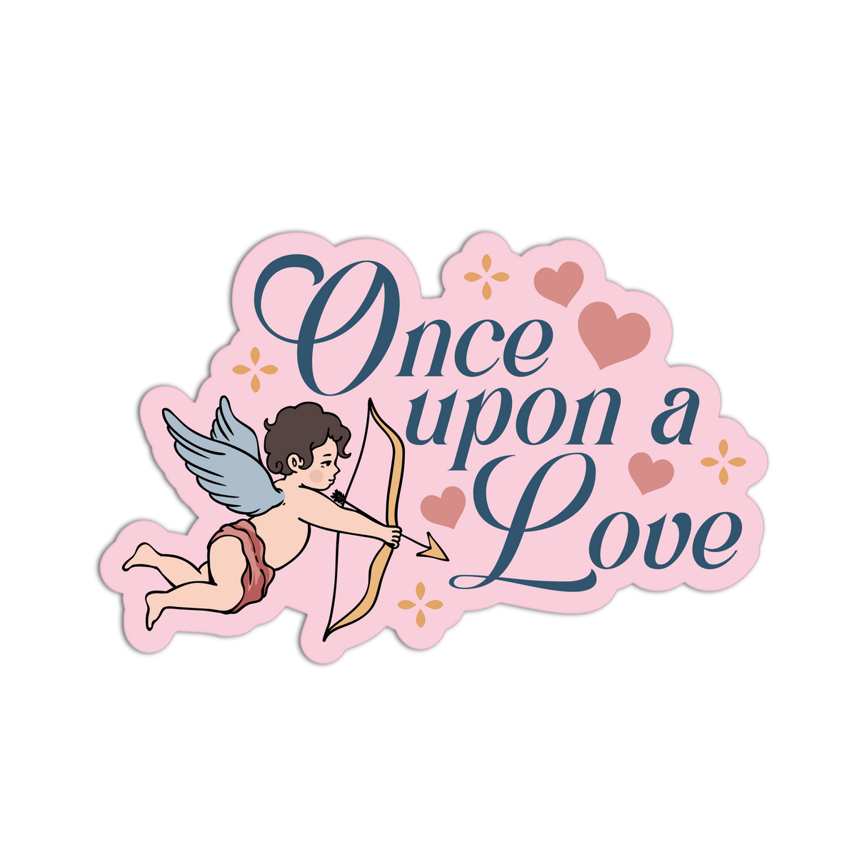Once Upon Love Bridal Wedding Sticker