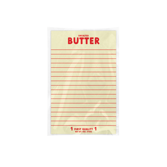 Lined Butter Memo Pad A7