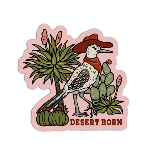 Desert Born Cali Desert Sticker