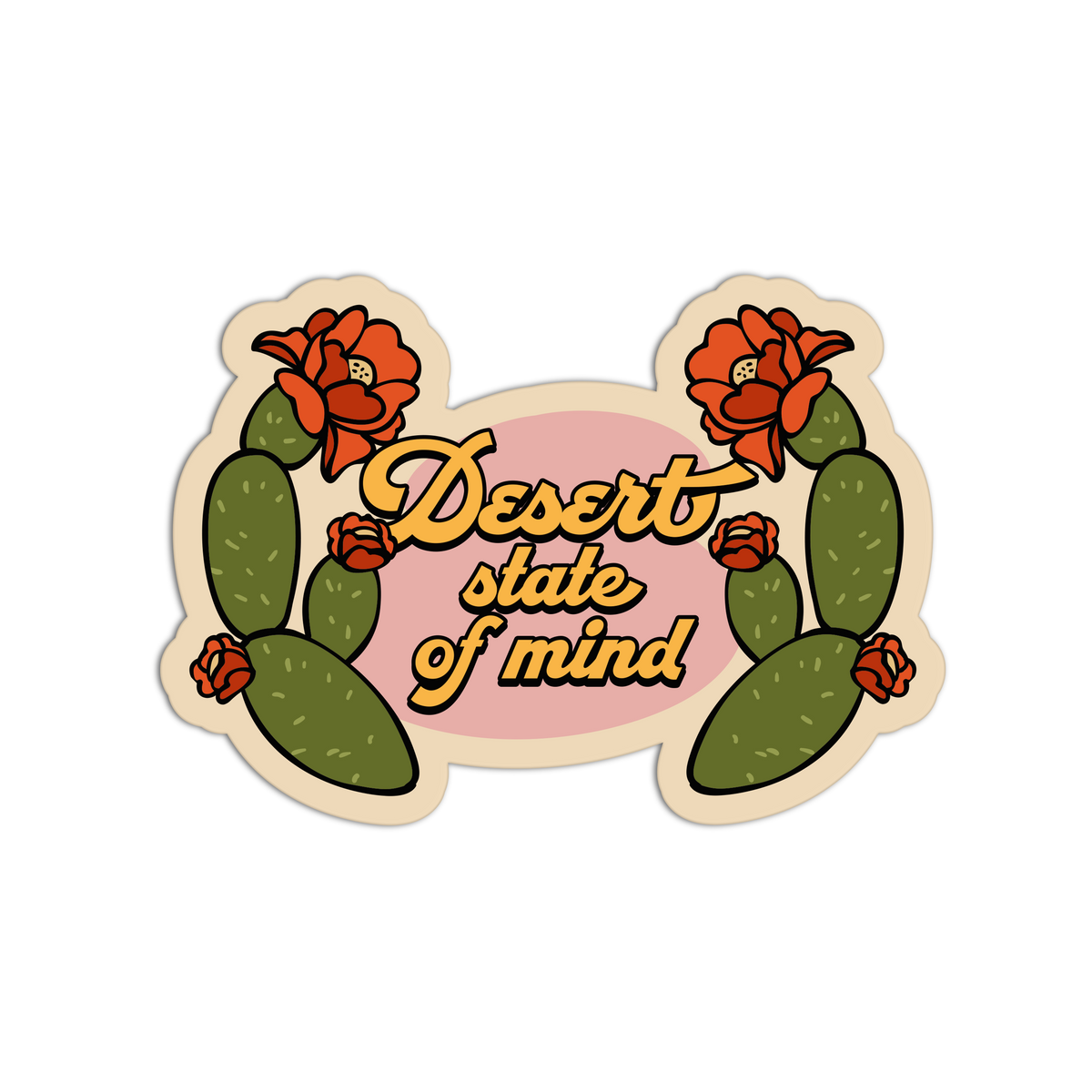 State Mind Cali Desert Sticker
