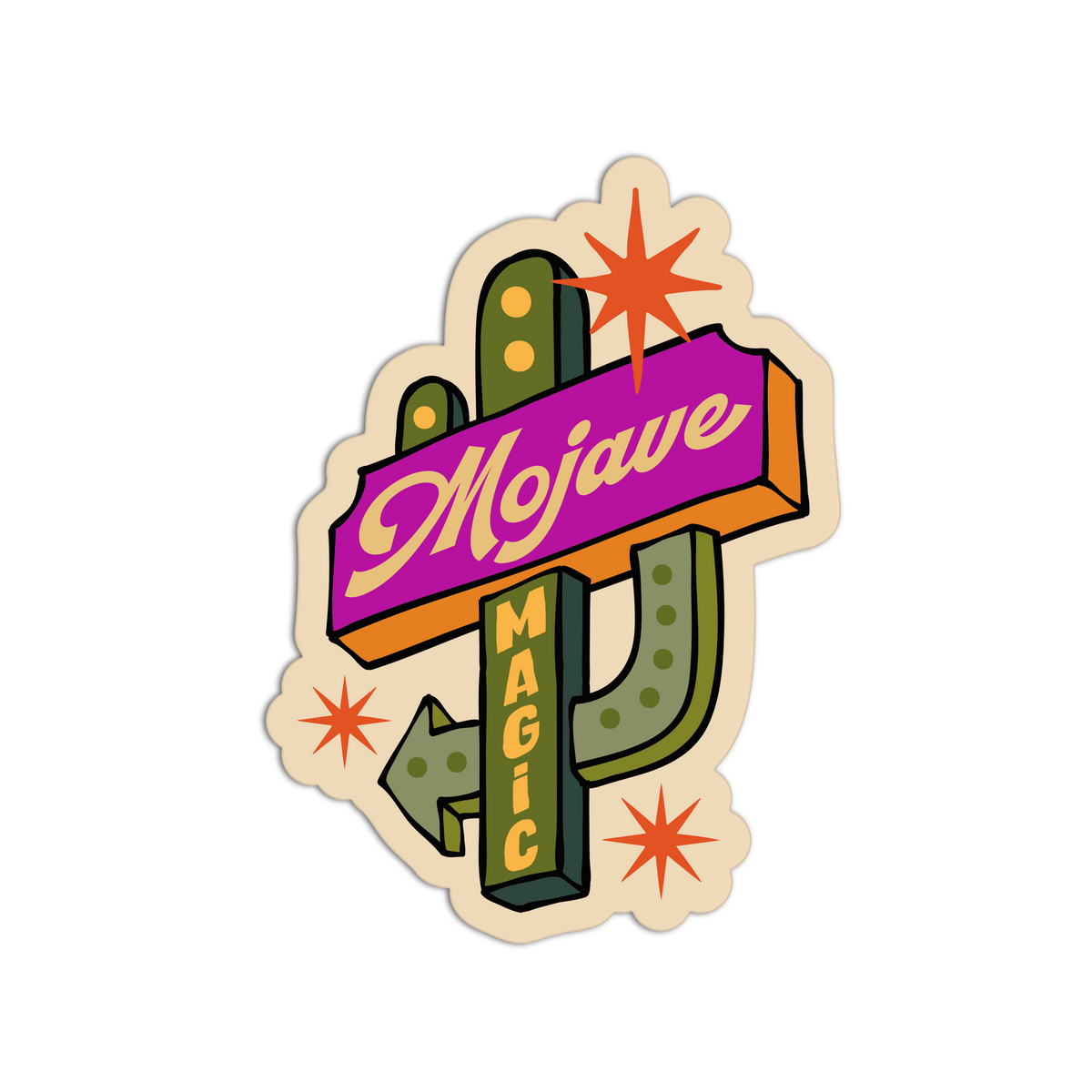Mojave Magic Cali Desert Sticker
