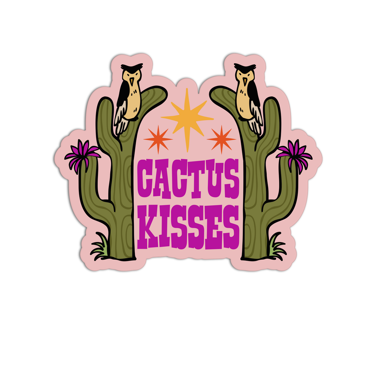 Cactus Kisses Cali Desert Sticker