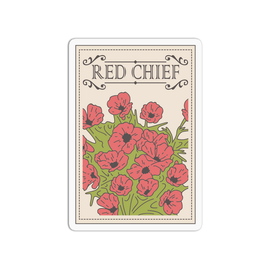 Red Chief Seed - California Poppy Sticker