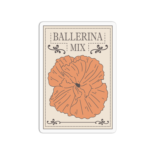 Ballerina Mix Seed - California Poppy Sticker