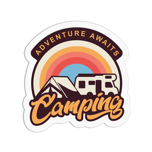 Adventure Awaits Camping - Camping Series Stickers