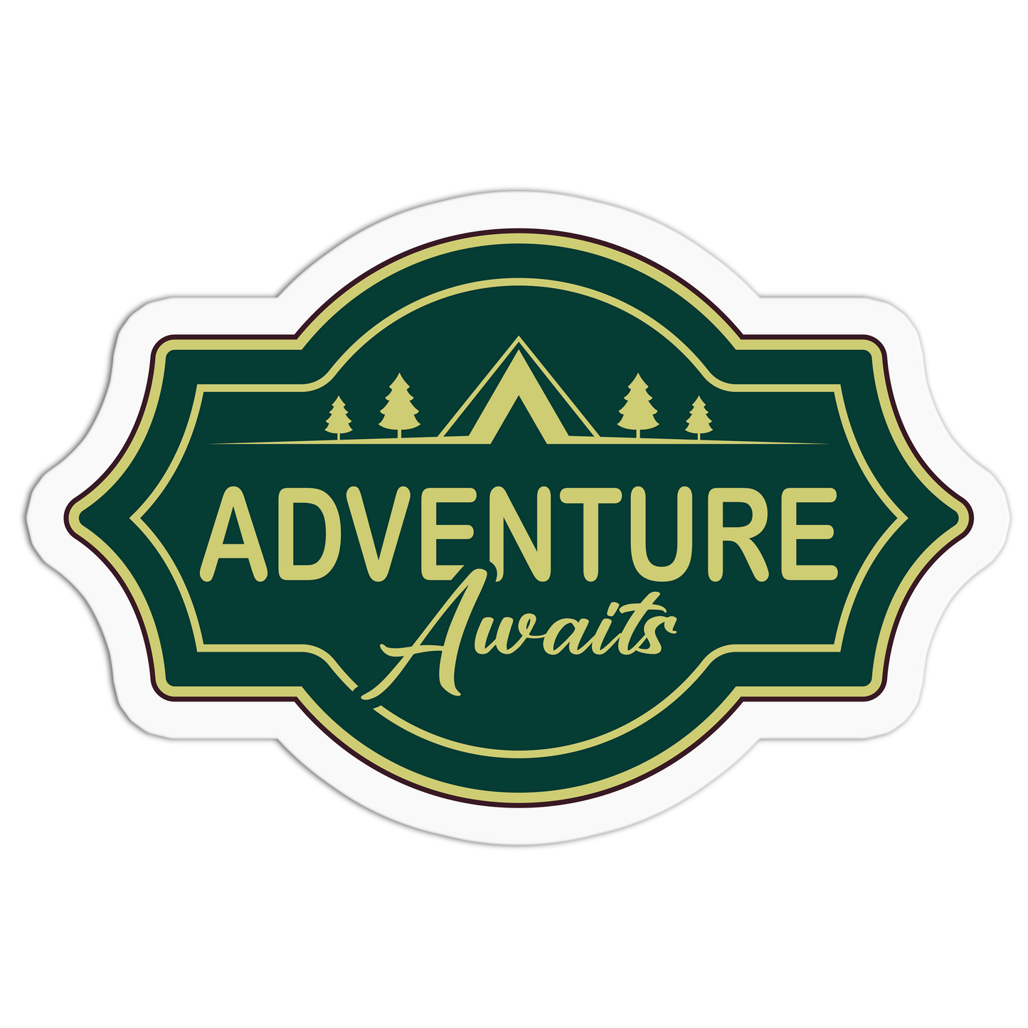 Forest Adventure Awaits - Camping Series Stickers - The Stkr Store