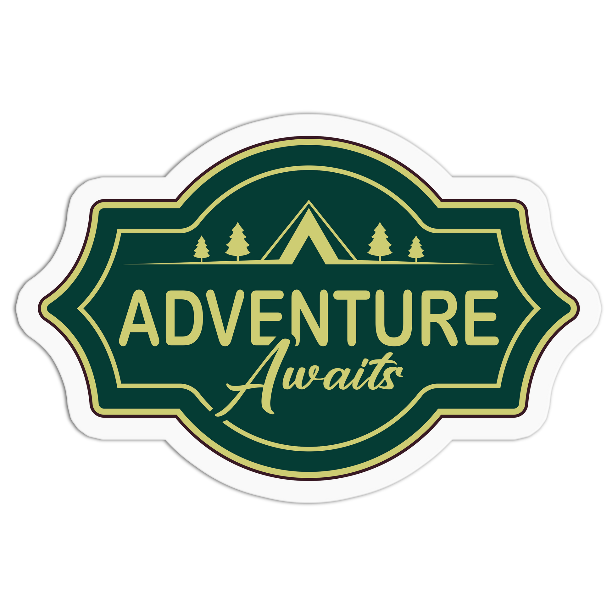 Forest Adventure Awaits - Camping Series Stickers - The Stkr Store