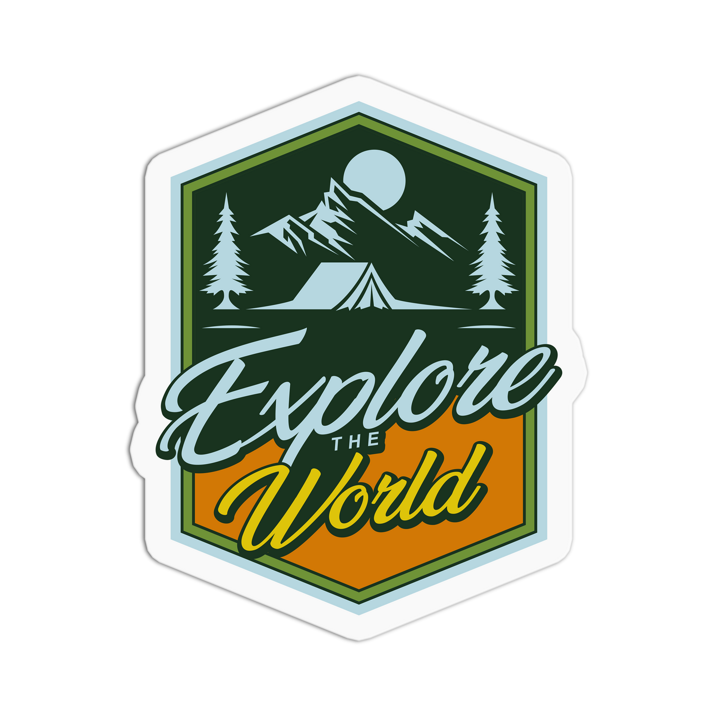 Explore the World - Camping Series Stickers