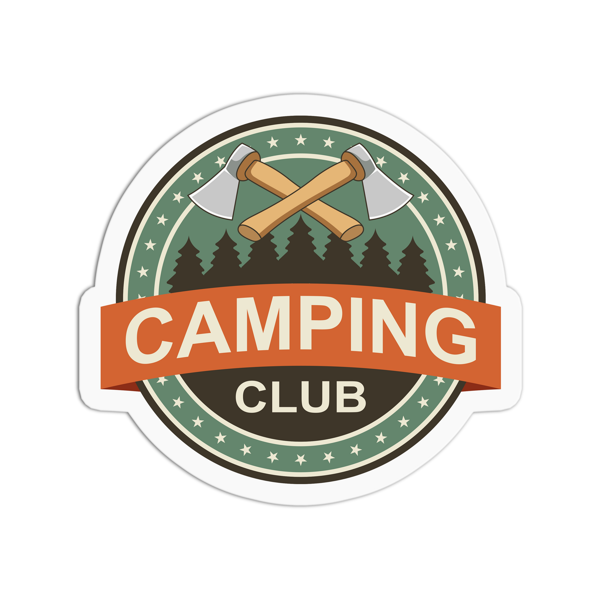 Camping Club - Camping Series Stickers - The Stkr Store