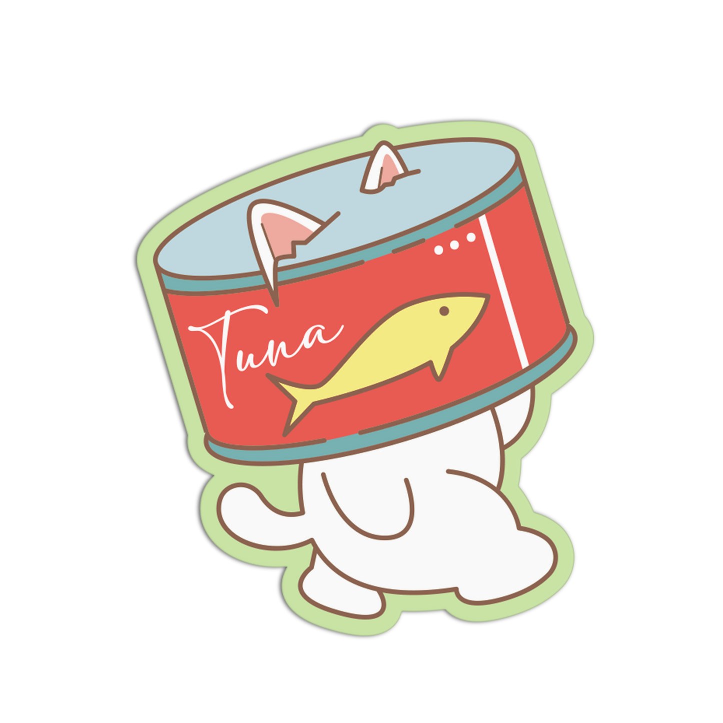 Cat Walking With Can Cats Sticker