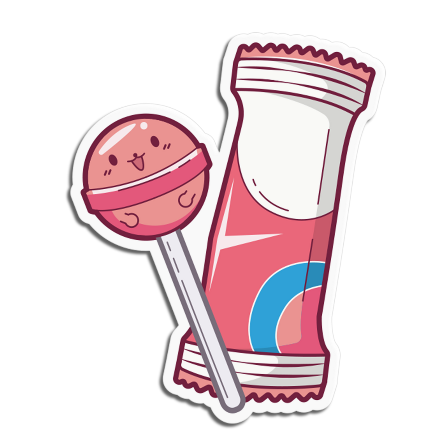 Pink Pop Candies Sticker