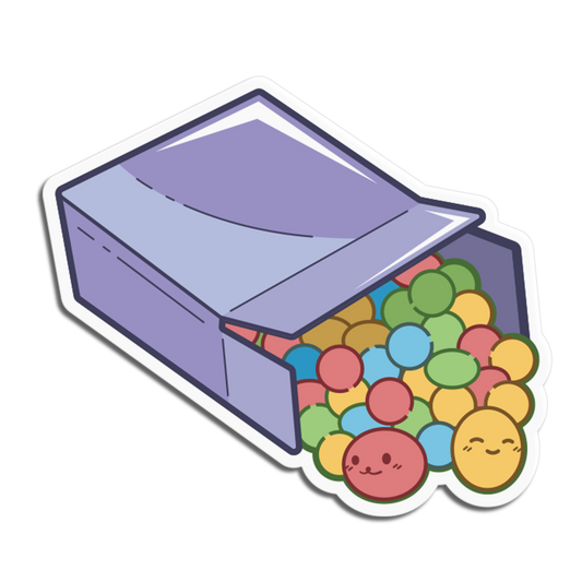 Spilled Box Candies Sticker