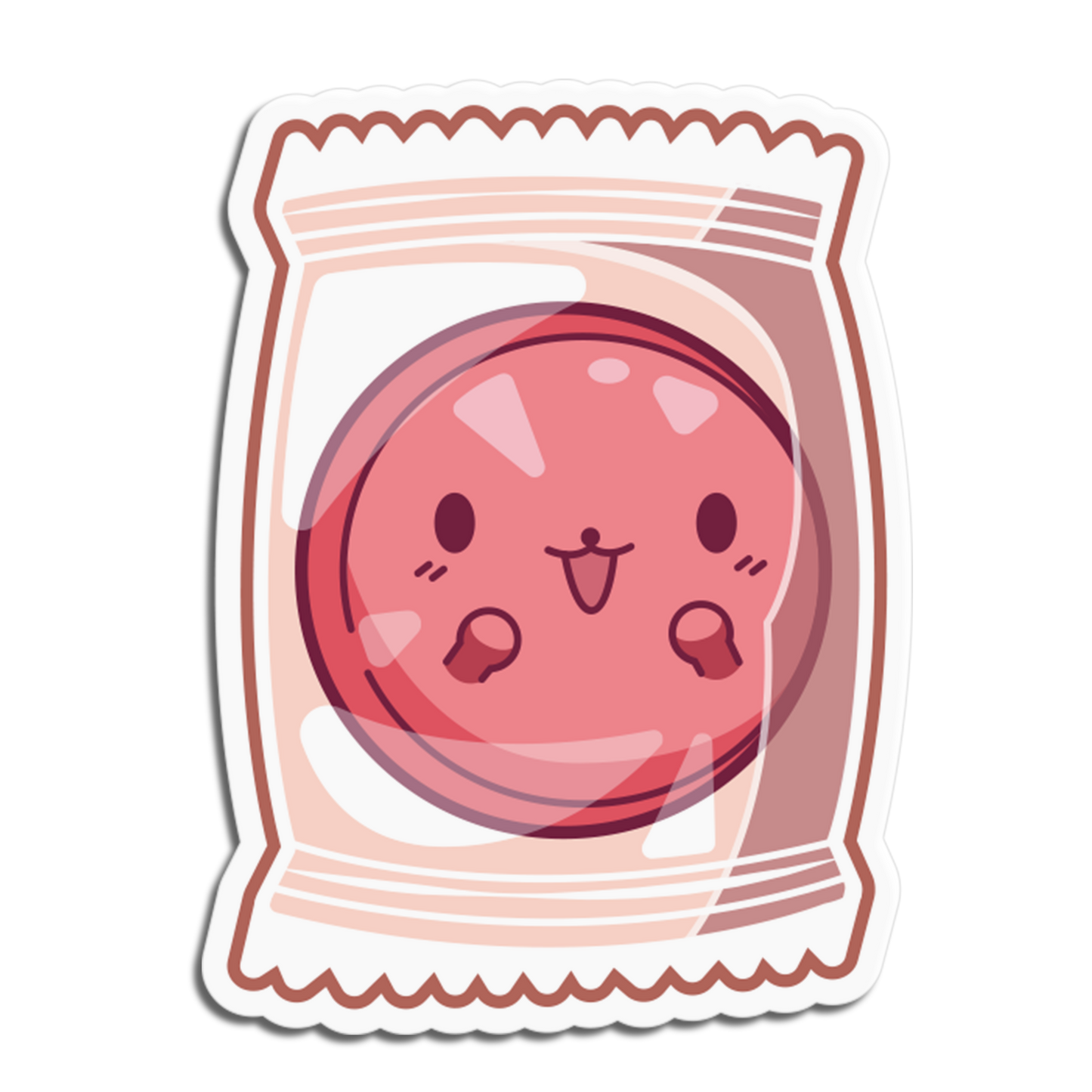 Wrapped Pink Candies Sticker