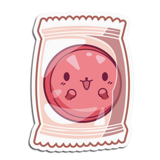 Wrapped Pink Candies Sticker