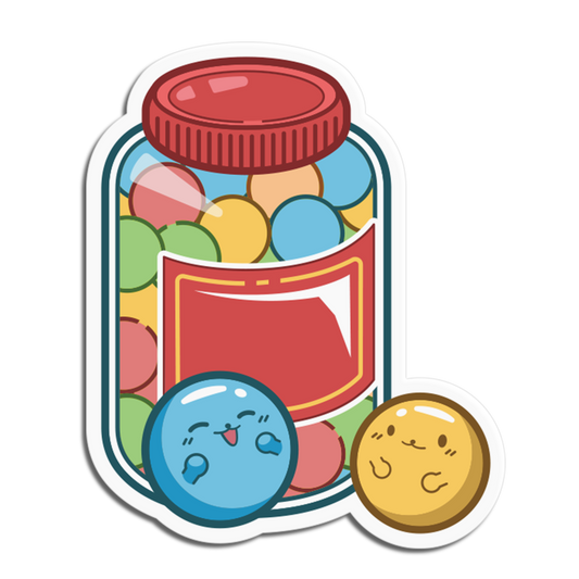 Glass Jar Candies Sticker