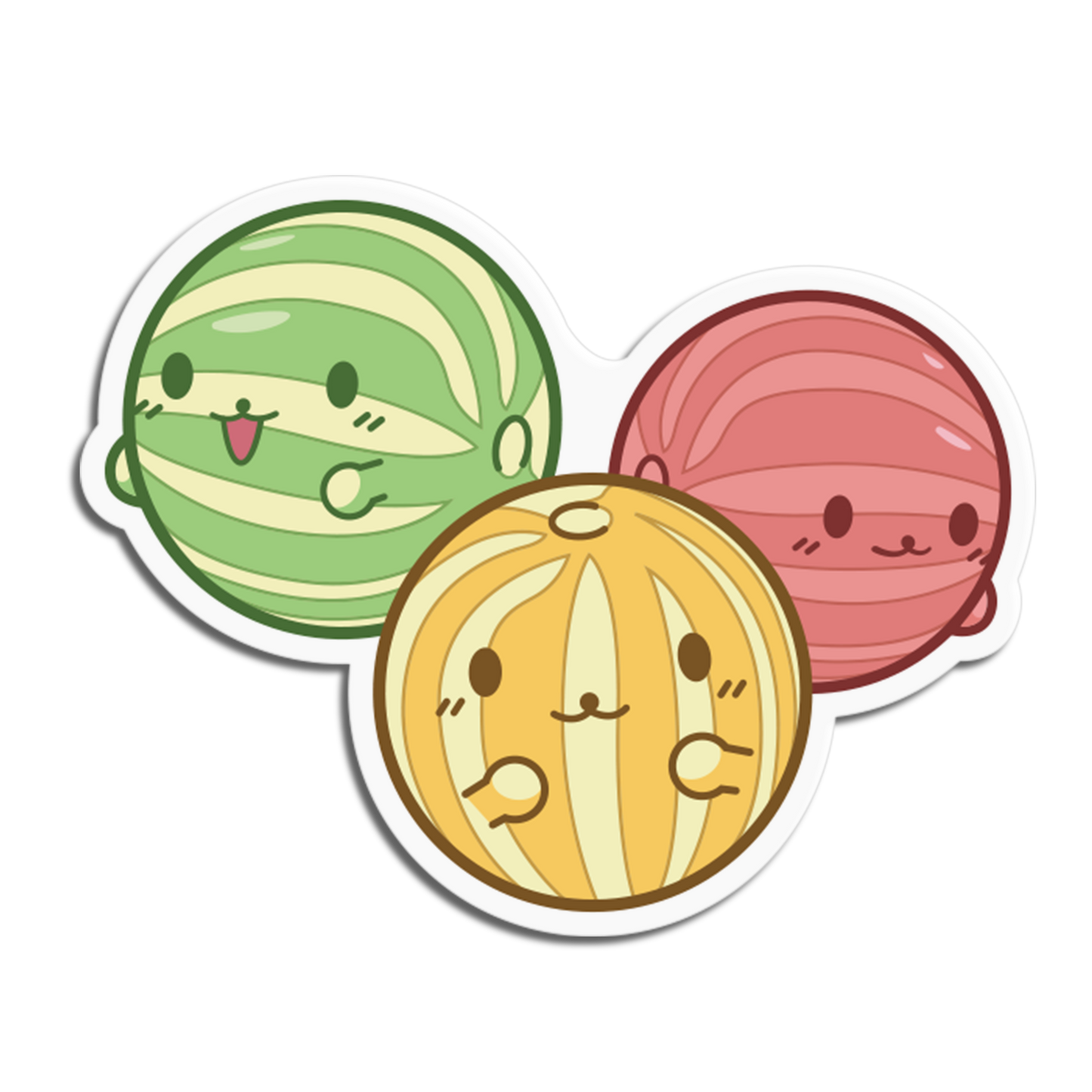 Striped Ball Candies Sticker