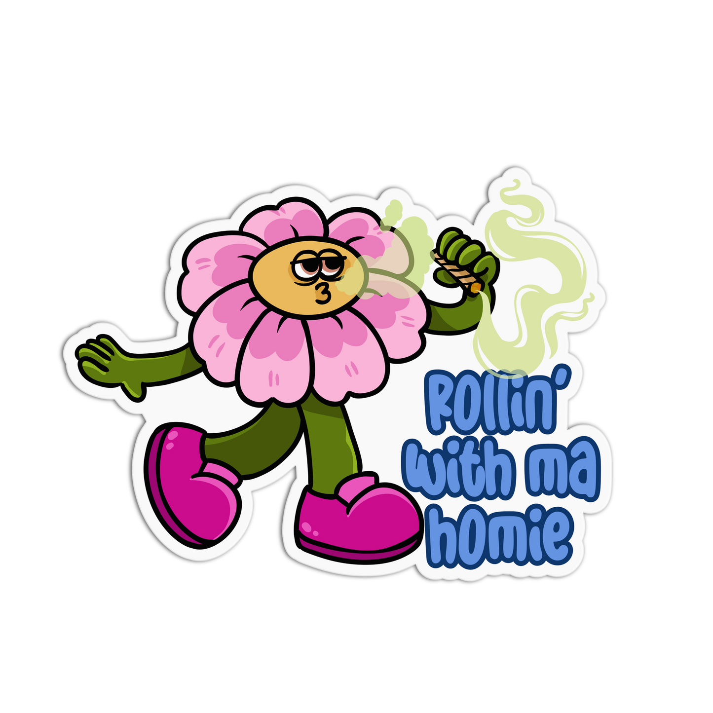 Rollin' With Ma Homie Canna Series Stickers