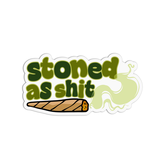 Stoned As Shit Canna Series Stickers