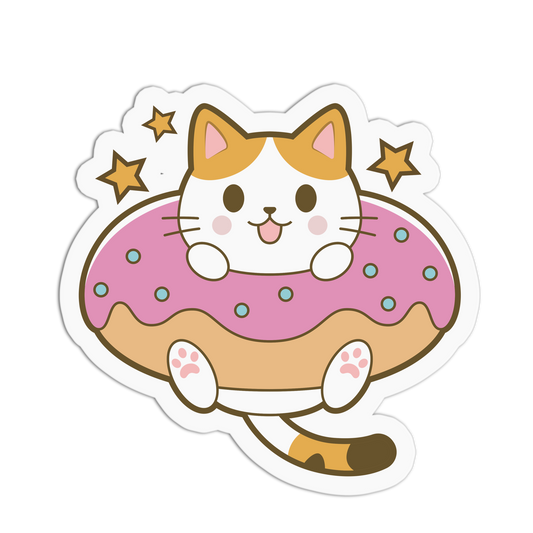 Donut Cat - Cat Series Sticker