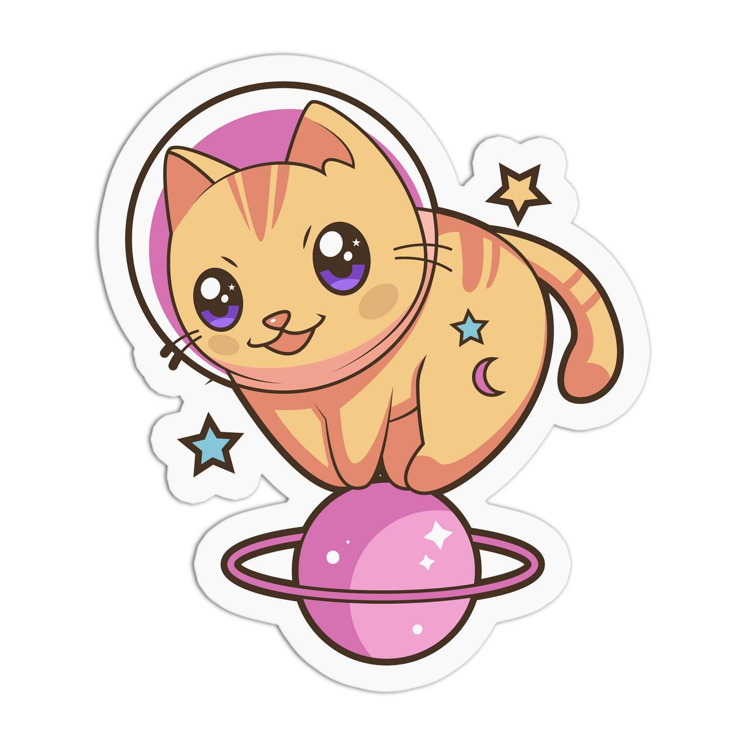 Space Voyager - Cat Series Sticker - The Stkr Store