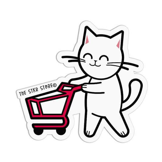 Grocery Runner - Cat Grocery Sticker