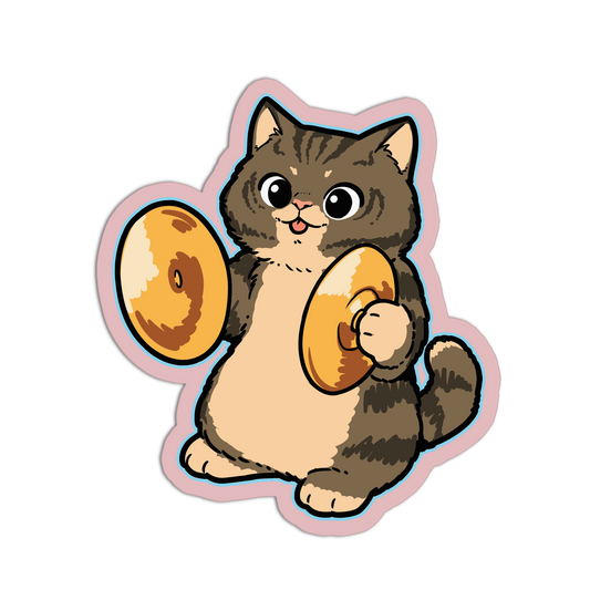 Cymbal Cats Band Stickers