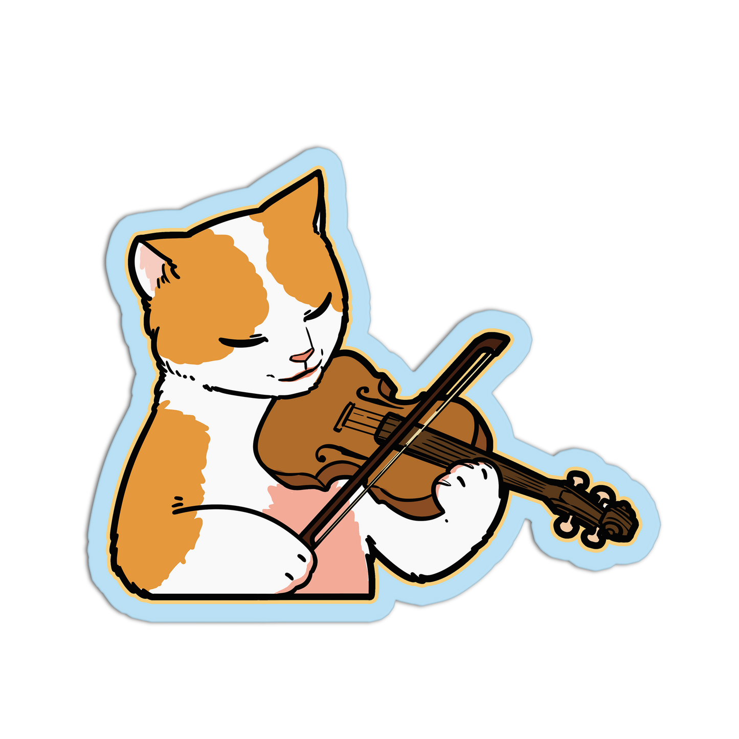 Violin Cats Band Stickers - The Stkr Store