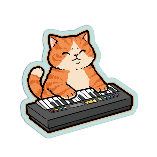 Keyboard Cats Band Stickers