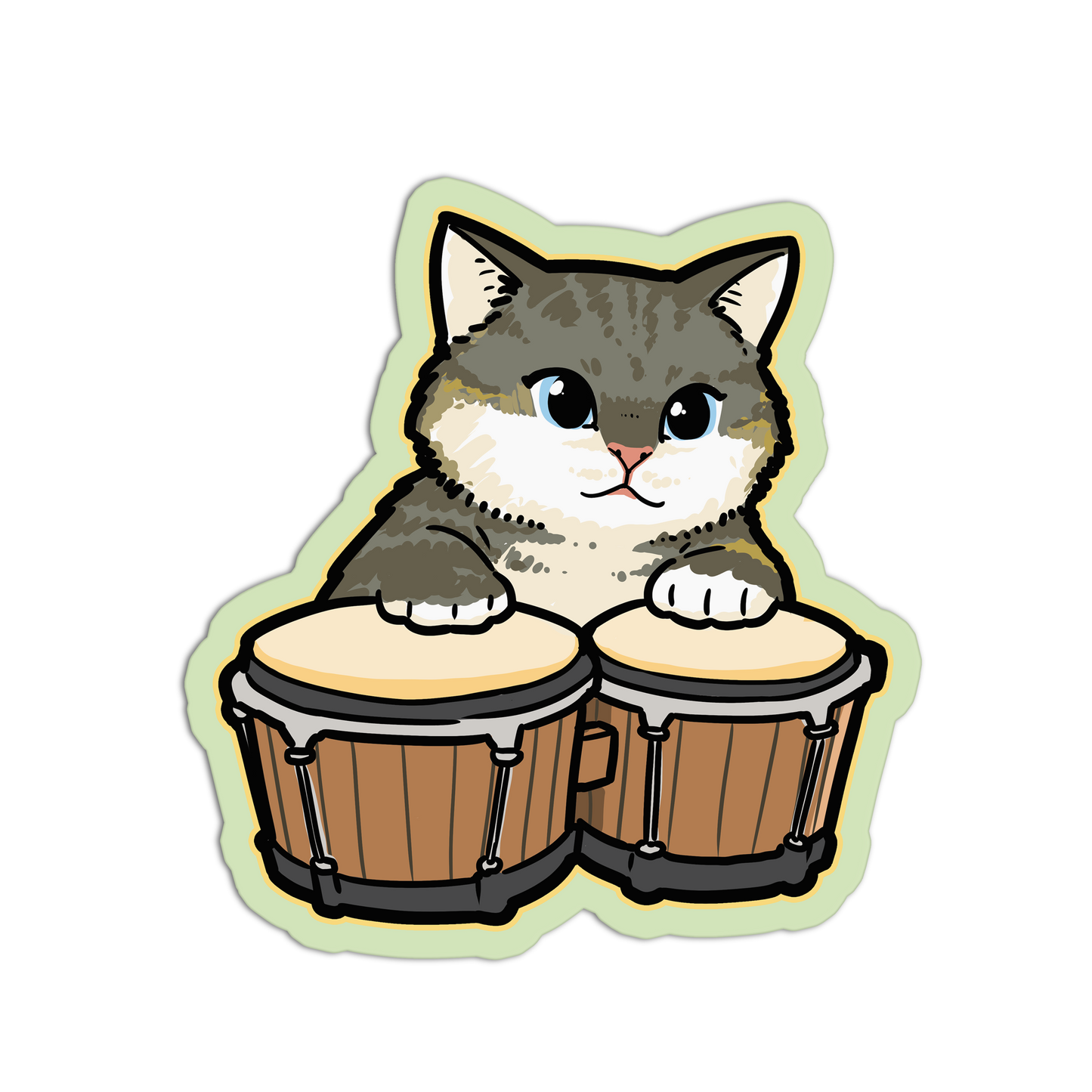 Bongo Cats Band Stickers