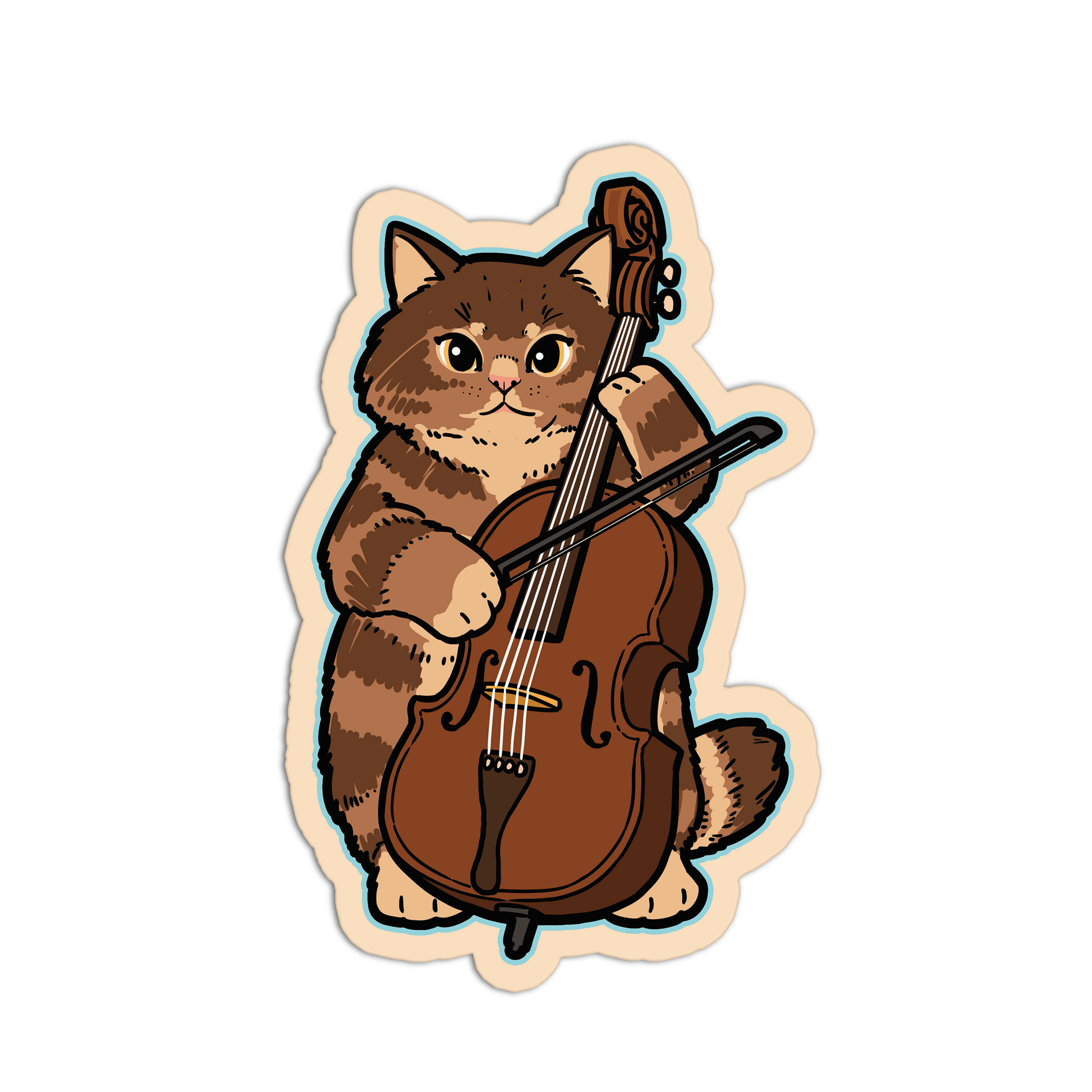 Cello Cats Band Stickers - The Stkr Store