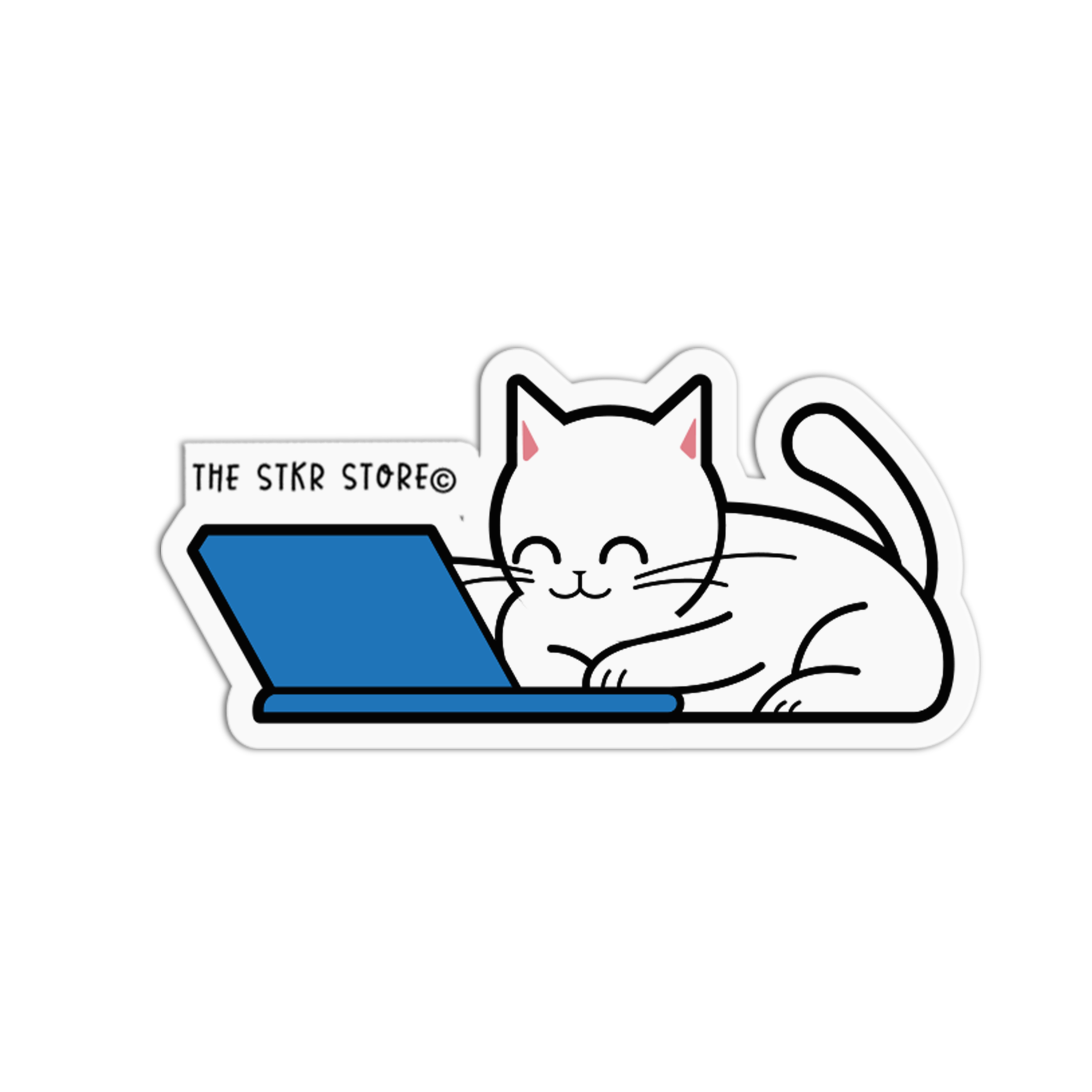 Scholar Cat Studying Sticker – The Stkr Store