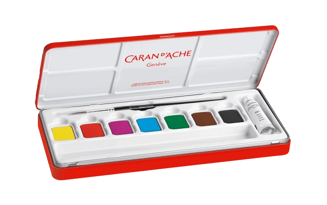 Box of 8 Color Paint Tablets Gouache Studio - The Stkr Store