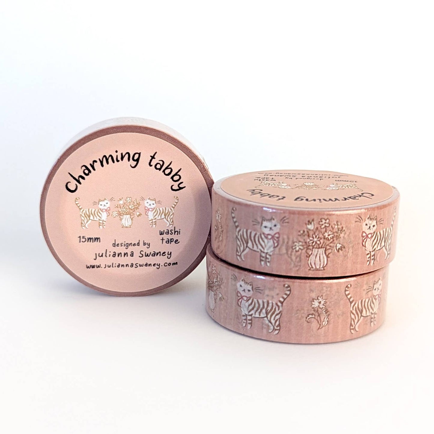 Charming Tabby 15mm Washi Tape