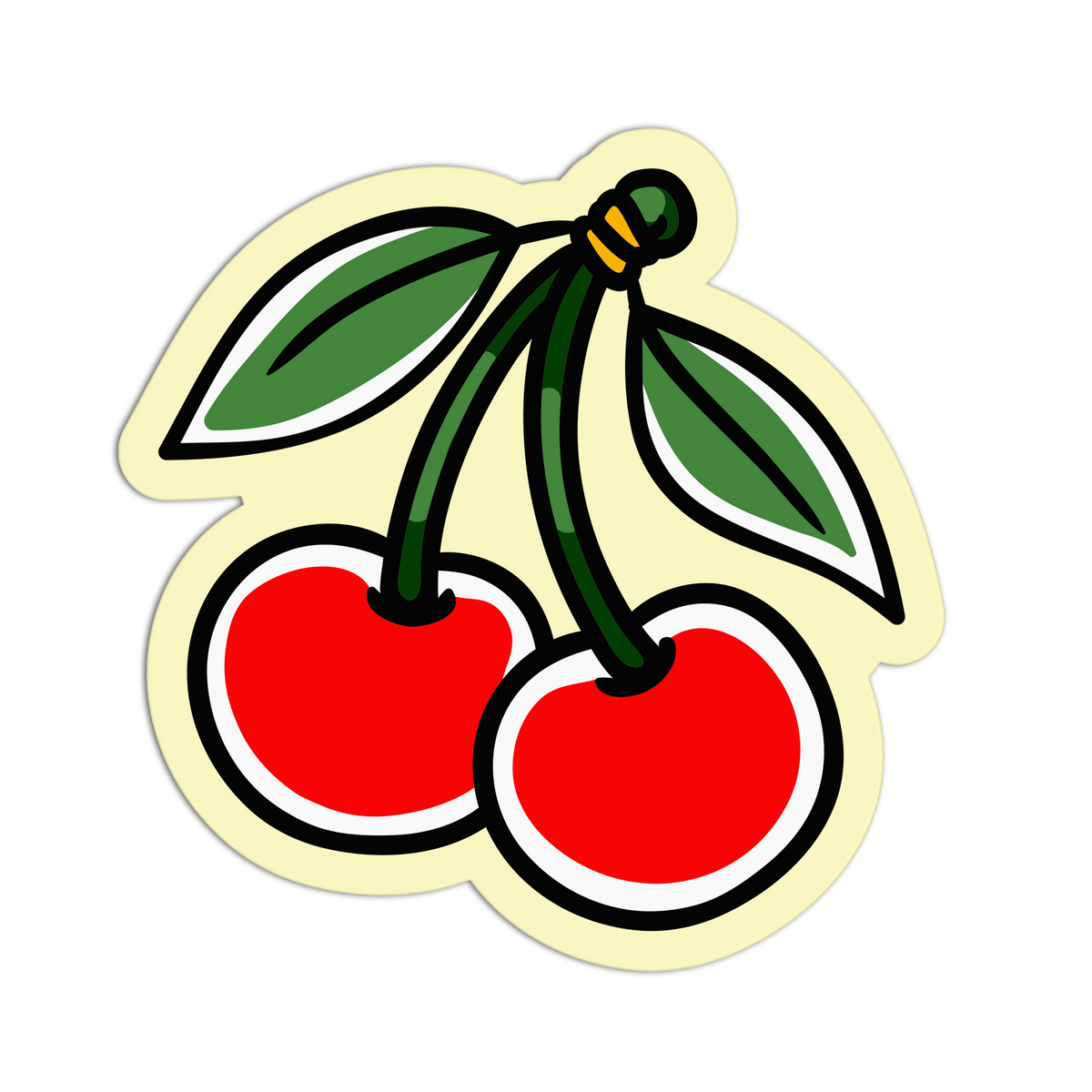 Classic Stem - Cherry Tattoo Sticker