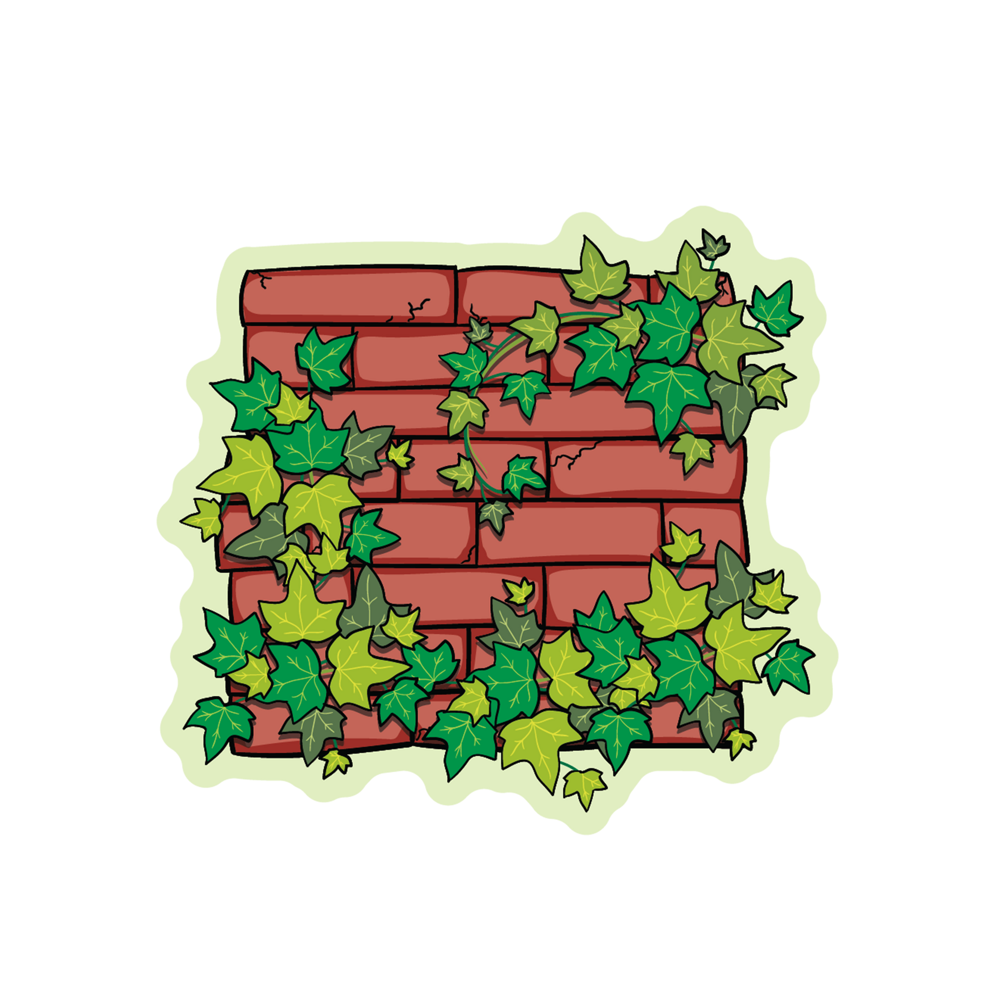 Wrigley Ivy Brick Wall Chicago Sticker - The Stkr Store