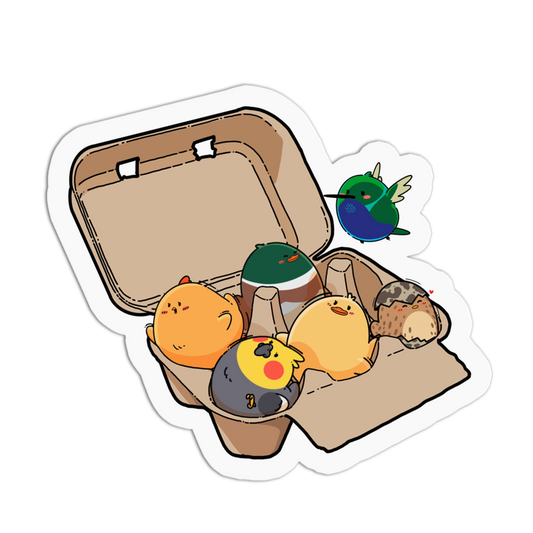Assorted Egg Carton Sticker