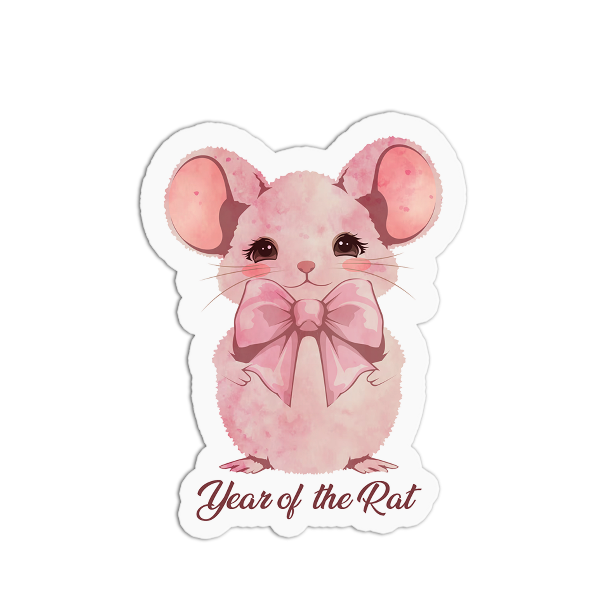 Year of the Rat - Coquette Chinese Zodiac Sticker - The Stkr Store