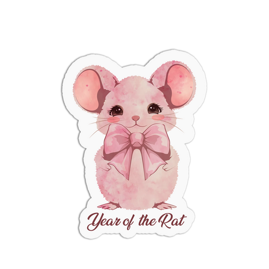 Year of the Rat - Coquette Chinese Zodiac Sticker