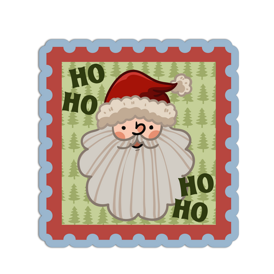 Santa's Stamp of Joy Christmas Stamp Stickers