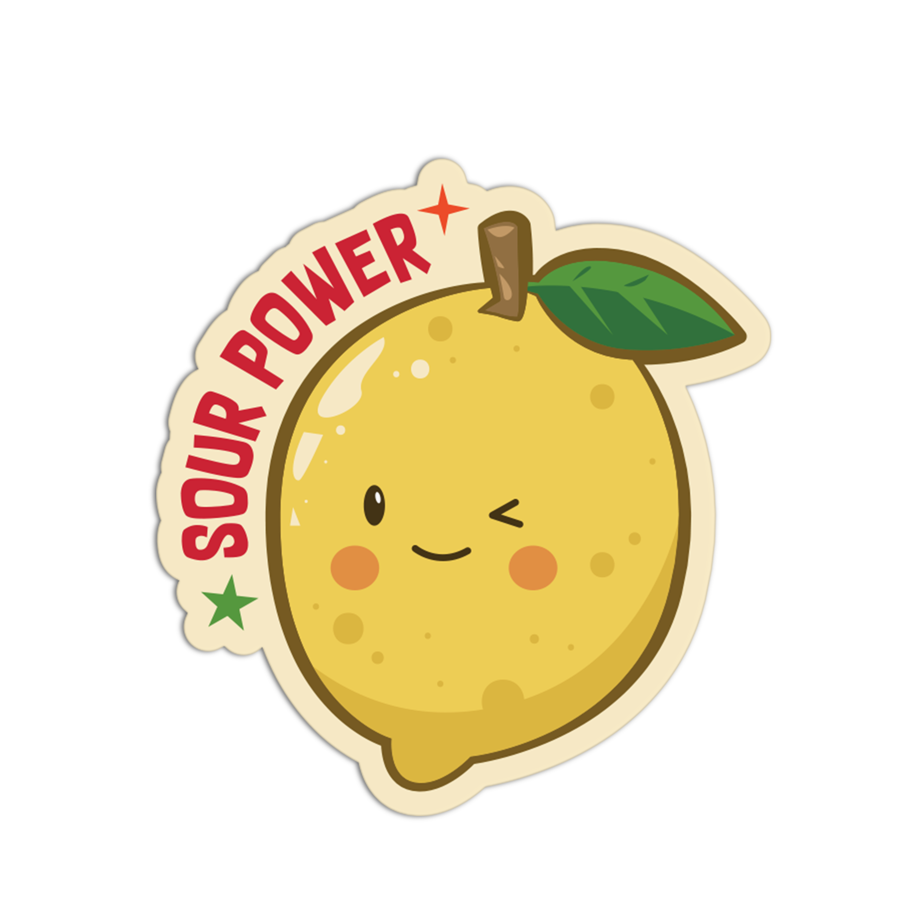 Sour Power Lemon - Citrus Sticker – The Stkr Store