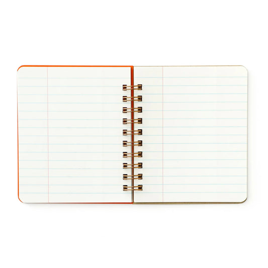 open lined notebook