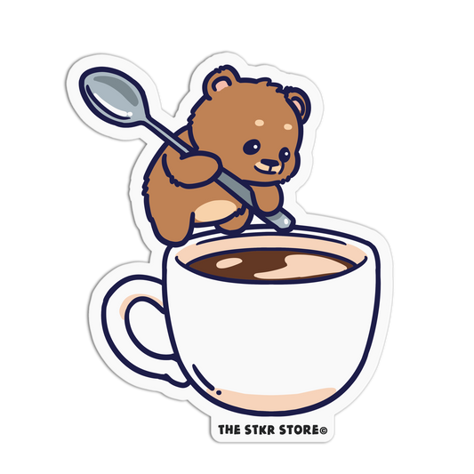 Master Stirrer - Coffee Bear Sticker (Copy) - The Stkr Store