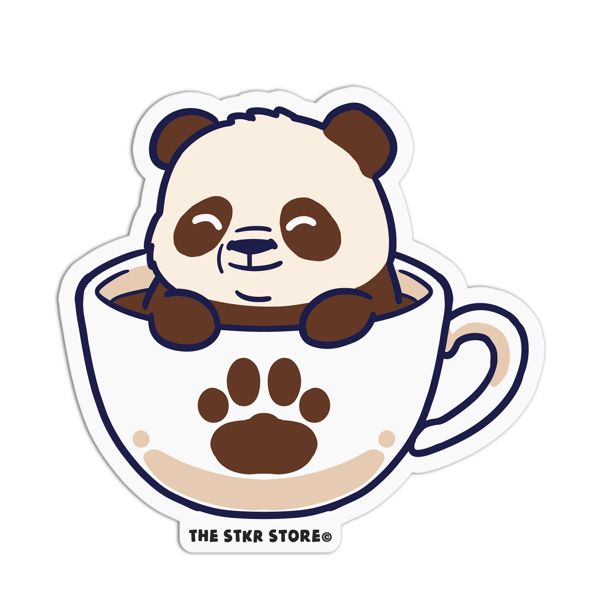Mocha Dip - Coffee Bear Sticker (Copy) - The Stkr Store