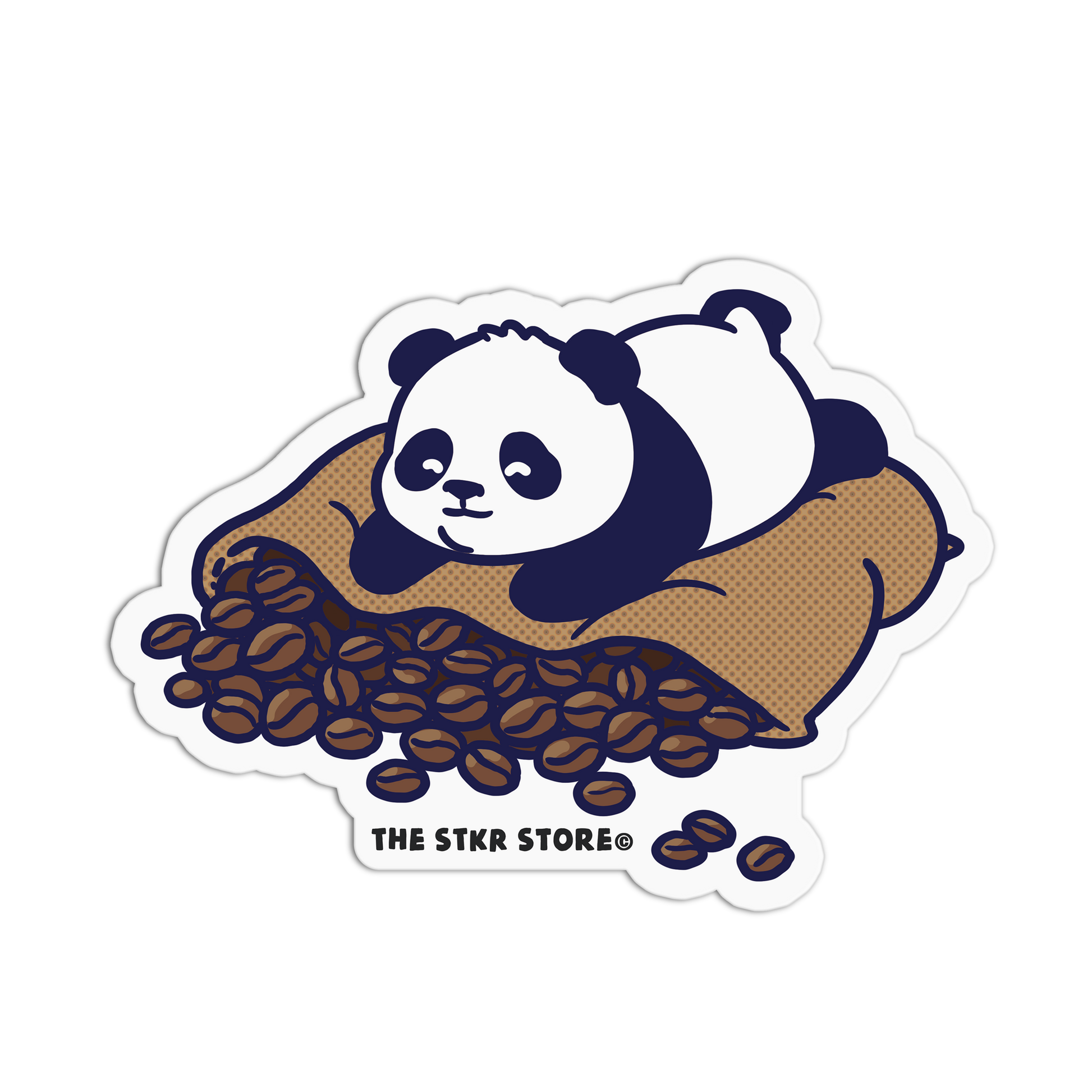Coffee Bean Nap - Coffee Bear Sticker (Copy) - The Stkr Store