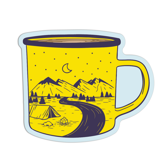 Coffee Camping Stickers