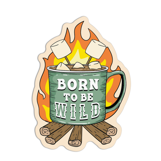 Coffee Camping Stickers