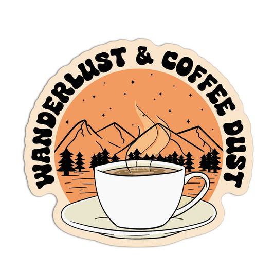 Coffee Camping Stickers